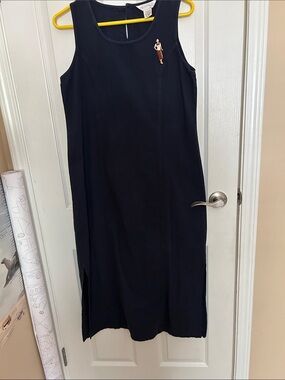Northern Reflections Navy Sleeveless Shift Dress